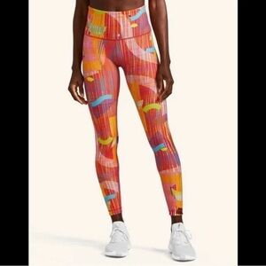 Peloton x Monica Ahanonu High Waisted Multicolor Abstract Women's Leggings